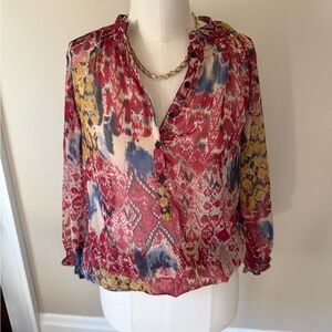 Ecru Vibrant Multicolor Blouse